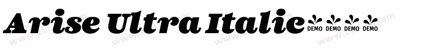 Arise Ultra Italic字体转换